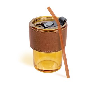 FGB4477 ( Glass Mug with PU Cover )