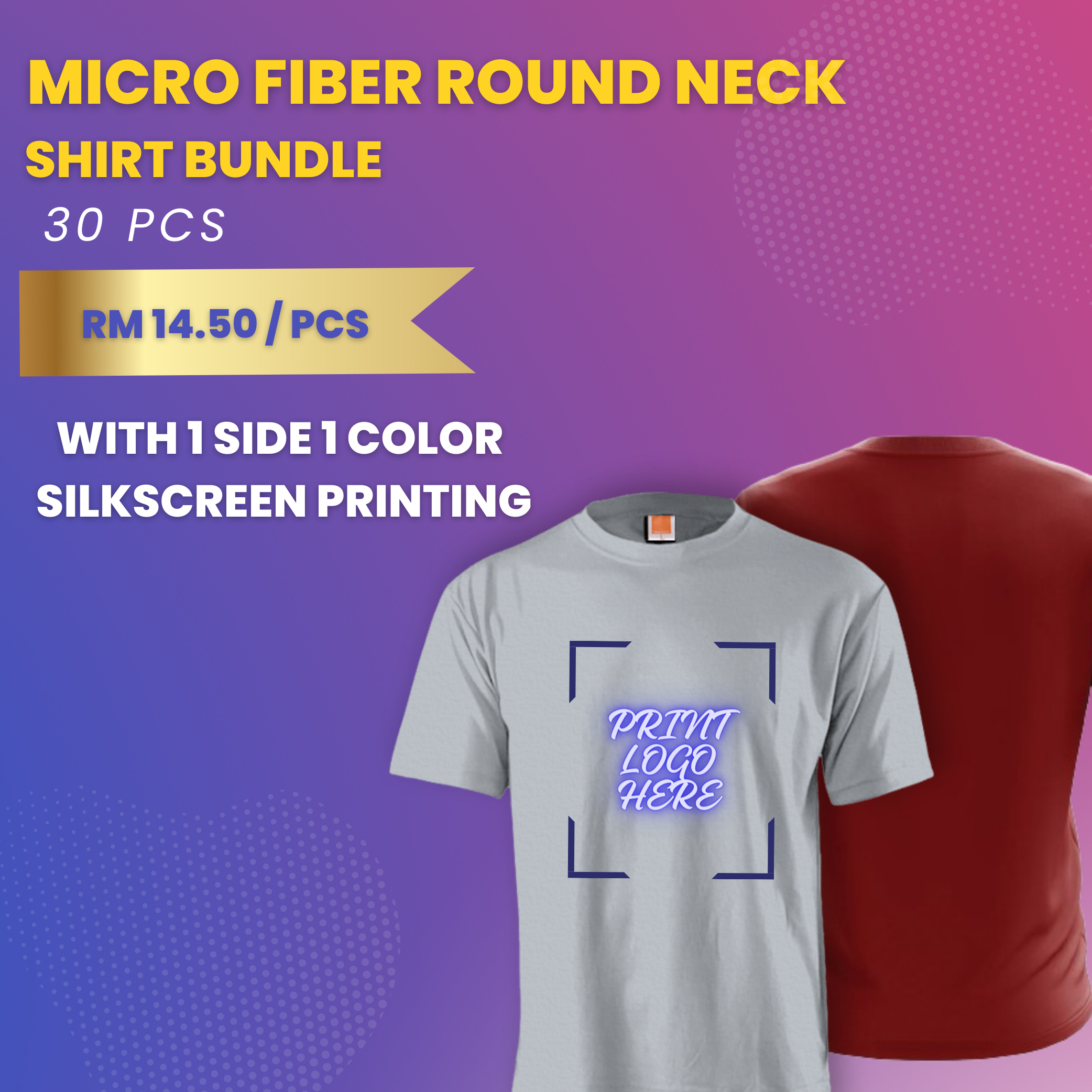 Micro Fiber Round Shirt Bundle (30 pcs)
