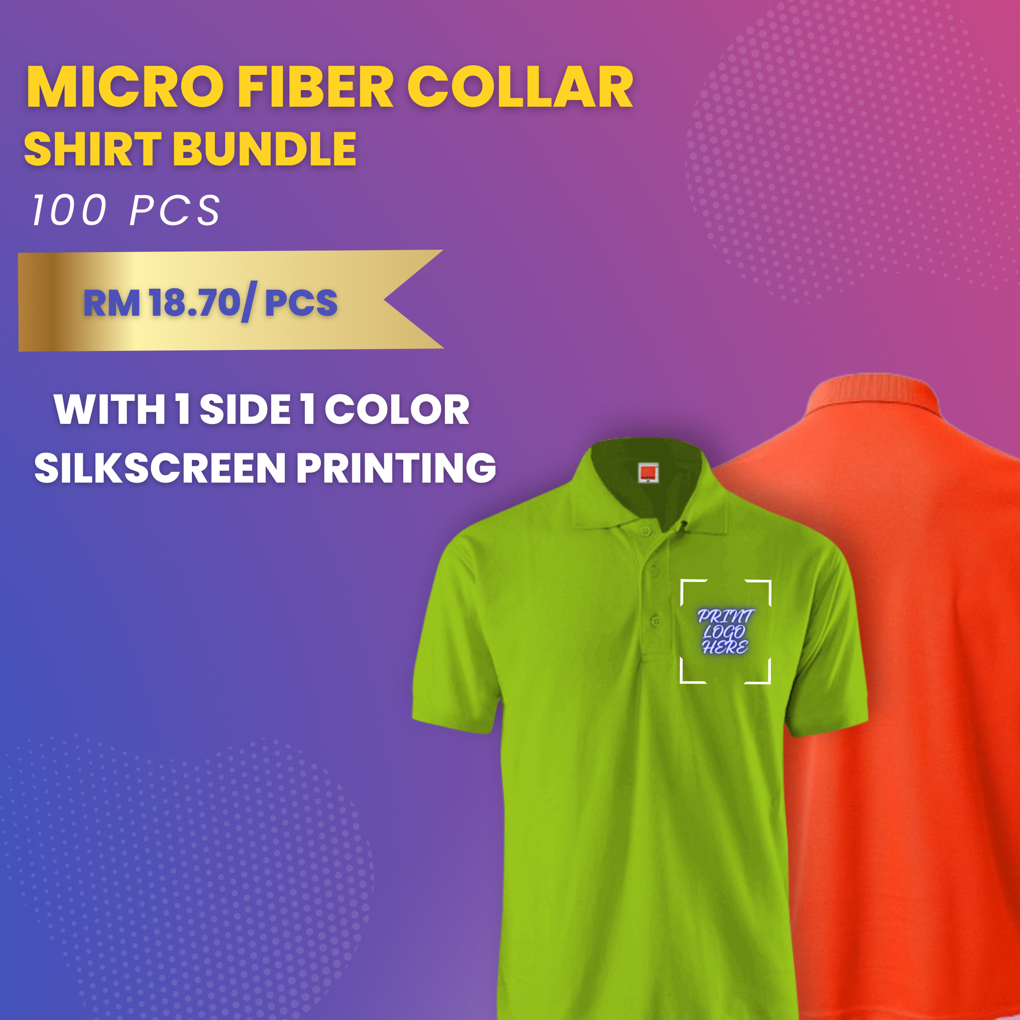 Mirco Fiber Collar Shirt Bundle (100 pcs)