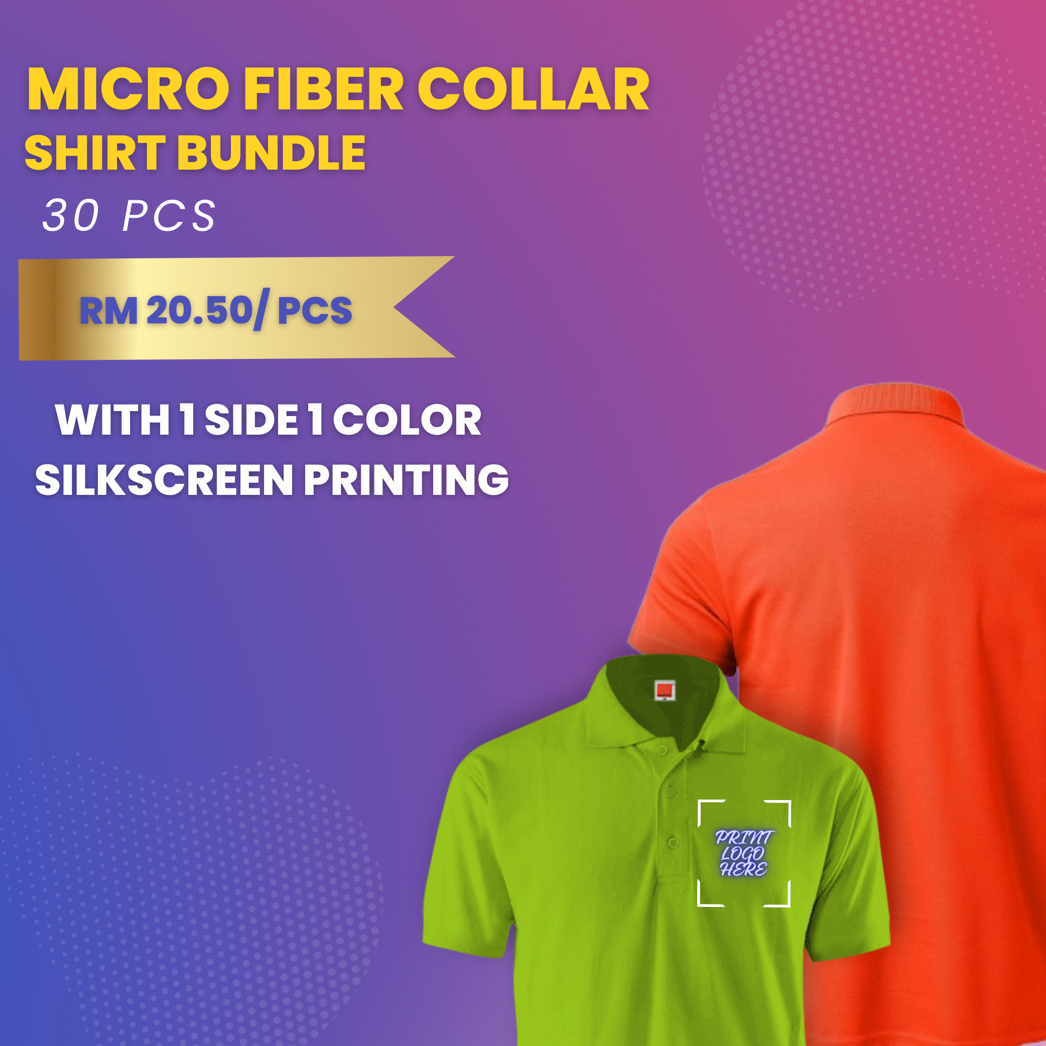 Mirco Fiber Collar Shirt Bundle (30 pcs)