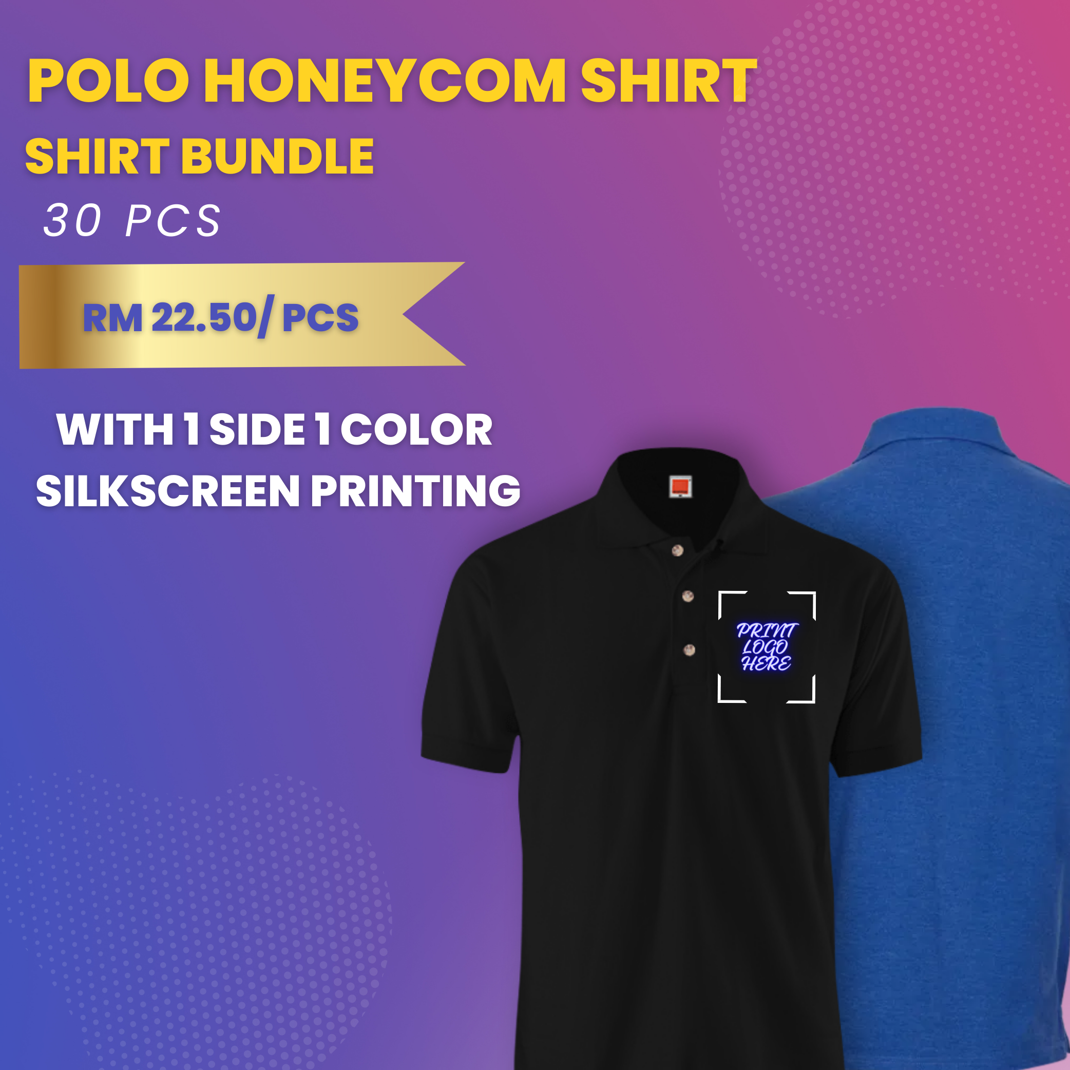 Polo Honeycom Shirt Bundle (30 pcs)