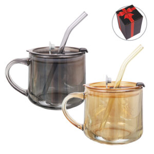 Glass Mug with Lid (FM4390-II)